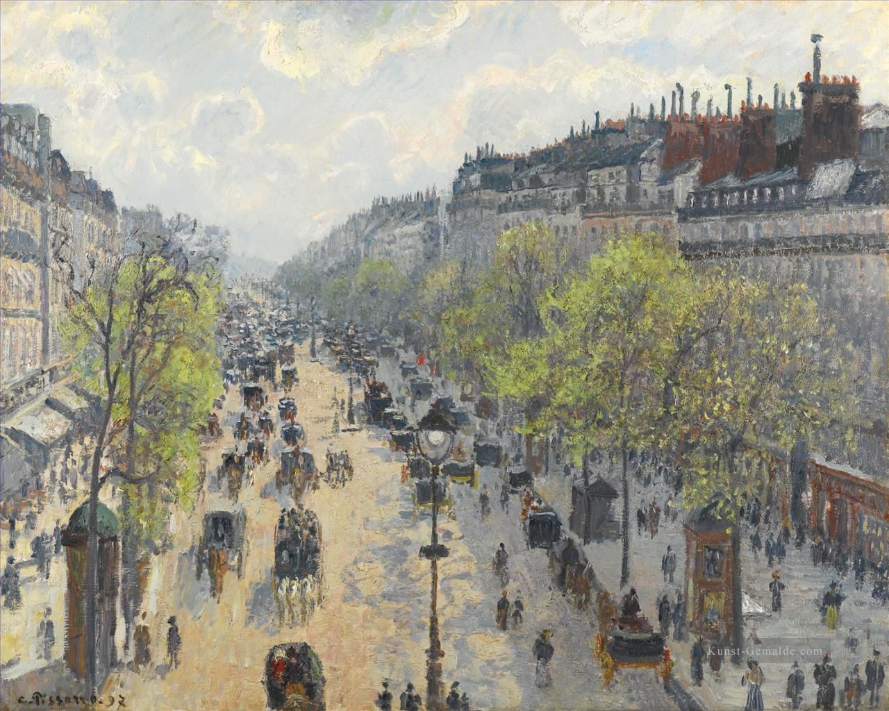 Boulevard Montmartre Frühling 1897 Camille Pissarro Ölgemälde